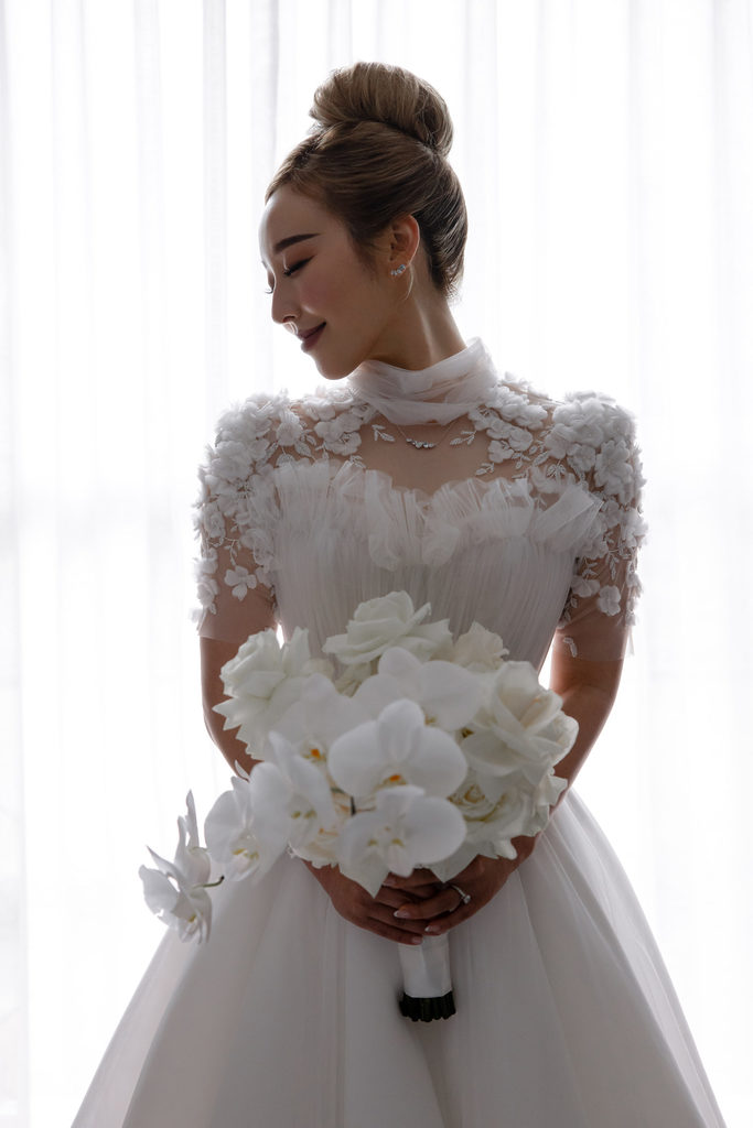 Unique Sleeves Wedding Dress